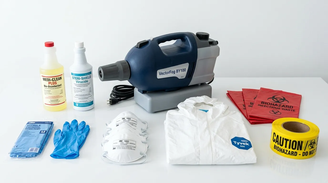 Professional biohazard remediation crew working in Fort Pierce South