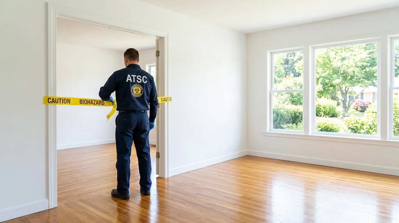 Certified biohazard cleanup crew performing Trauma Scene Cleanup in Fort Pierce South